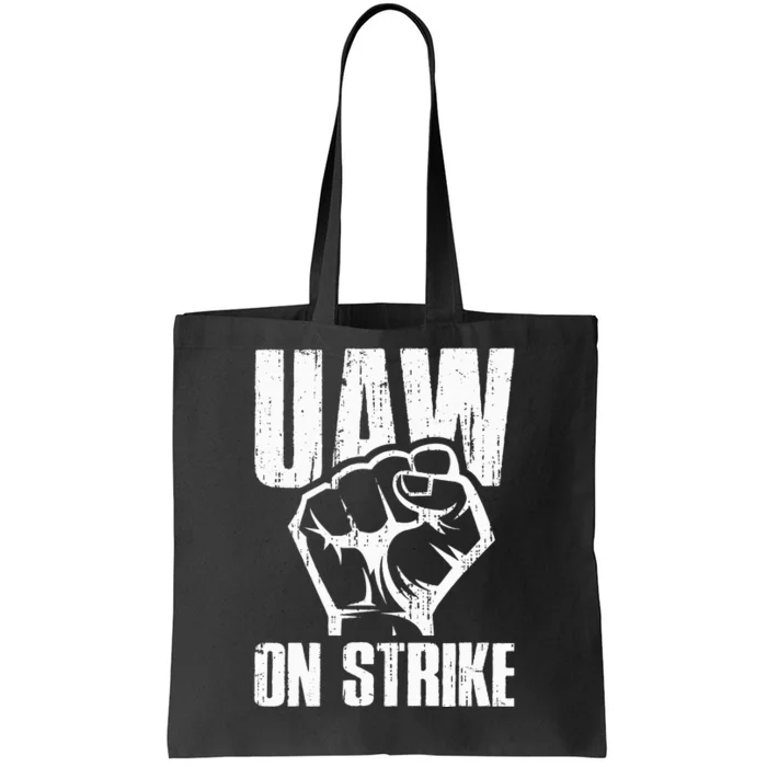 UAW Strike Red United Auto Workers Picket Sign Tote Bag