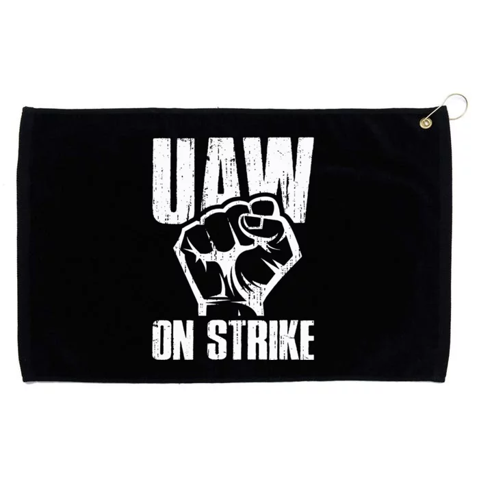 UAW Strike Red United Auto Workers Picket Sign Grommeted Golf Towel