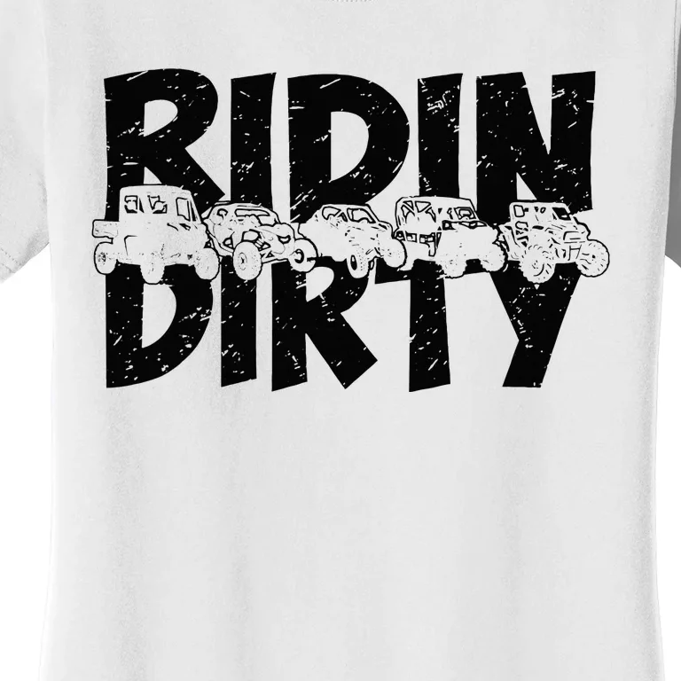 Utv Sxs Rider Riding Dirty Atv Offroad Riding Sxs Women's T-Shirt