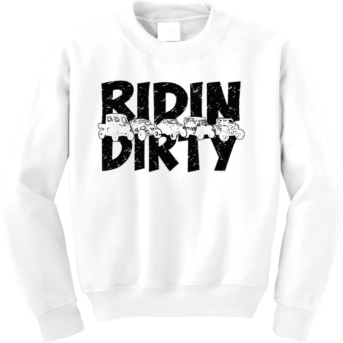 Utv Sxs Rider Riding Dirty Atv Offroad Riding Sxs Kids Sweatshirt