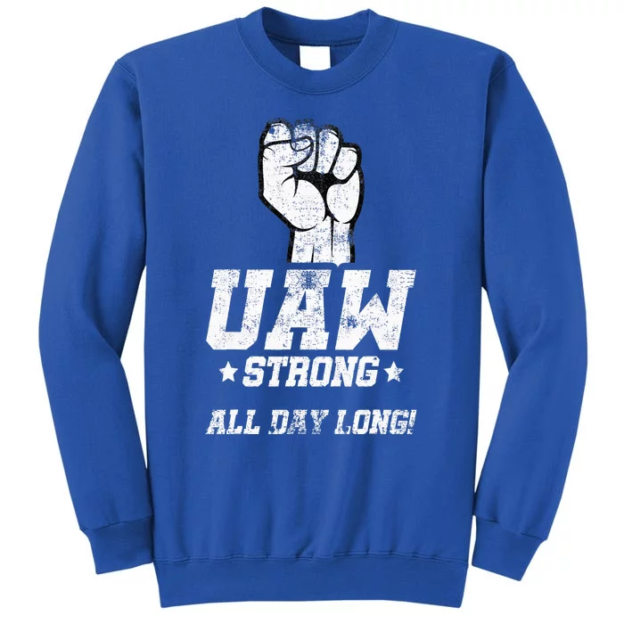 UAW Strike Red United Auto Workers Picket Sign Sweatshirt