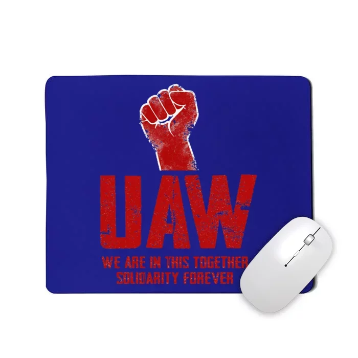 UAW Strike Red United Auto Workers Union UAW Strong Mousepad