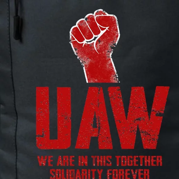 UAW Strike Red United Auto Workers Union UAW Strong Daily Commute Backpack