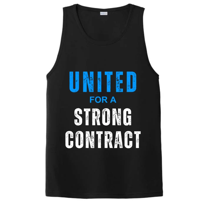 UAW Strike Red United Auto Workers Picket Sign Design Performance Tank