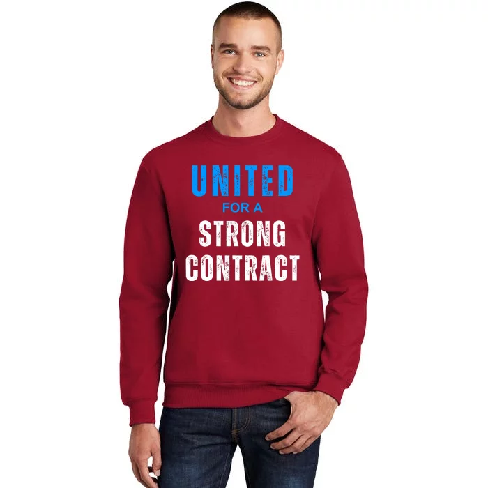 UAW Strike Red United Auto Workers Picket Sign Design Sweatshirt