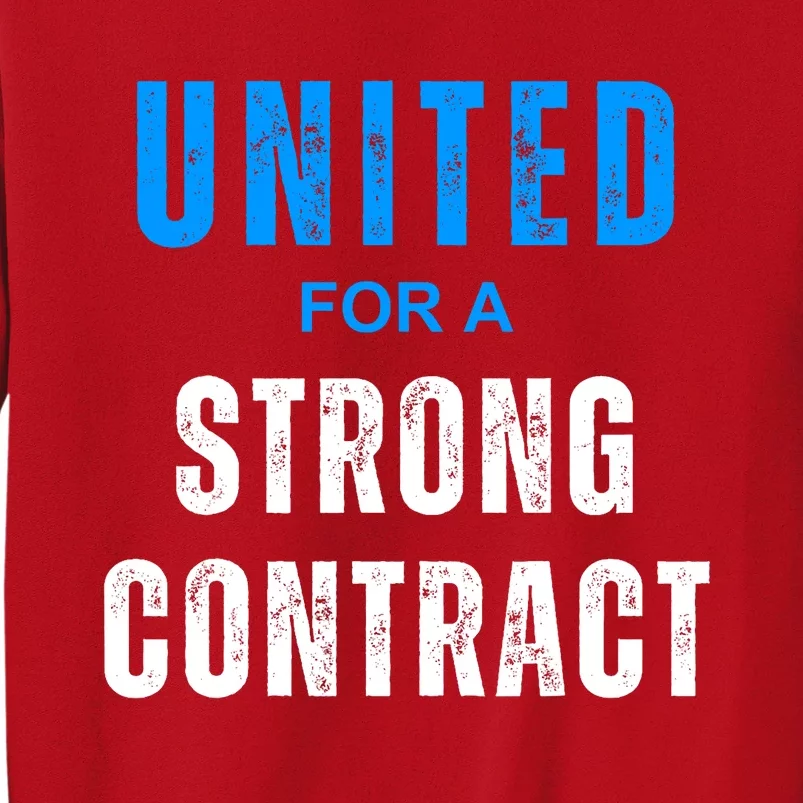 UAW Strike Red United Auto Workers Picket Sign Design Sweatshirt