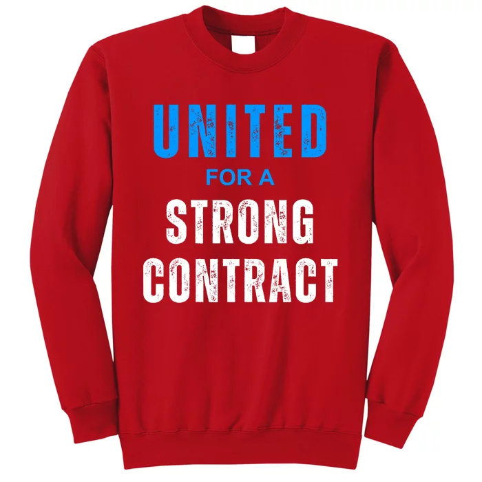 UAW Strike Red United Auto Workers Picket Sign Design Sweatshirt