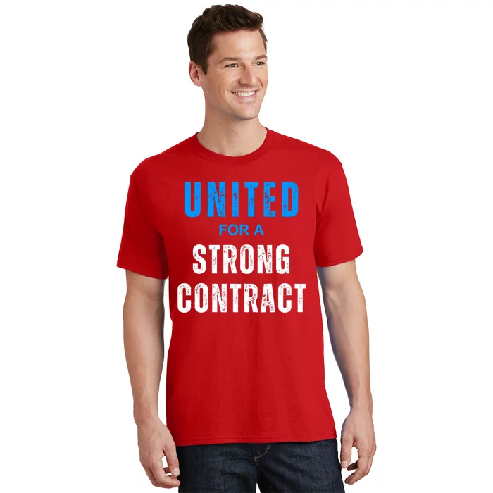 UAW Strike Red United Auto Workers Picket Sign Design T-Shirt