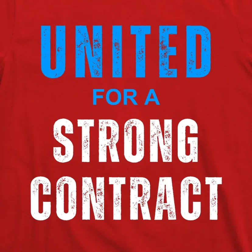 UAW Strike Red United Auto Workers Picket Sign Design T-Shirt