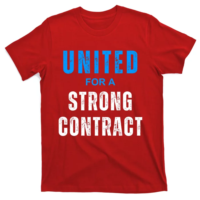 UAW Strike Red United Auto Workers Picket Sign Design T-Shirt