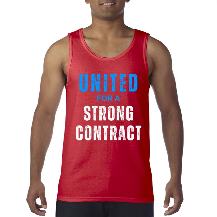 UAW Strike Red United Auto Workers Picket Sign Design Tank Top