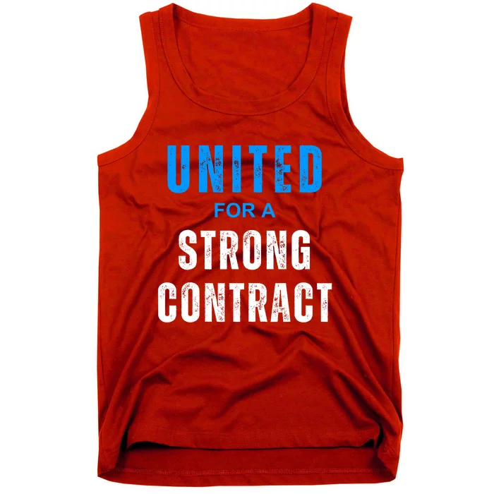 UAW Strike Red United Auto Workers Picket Sign Design Tank Top