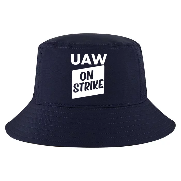 UAW Strike Red United Auto Workers Picket Sign Cool Comfort Performance Bucket Hat