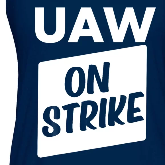 UAW Strike Red United Auto Workers Picket Sign Ladies Essential Flowy Tank