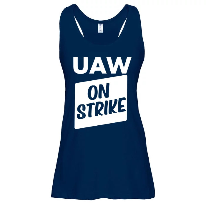 UAW Strike Red United Auto Workers Picket Sign Ladies Essential Flowy Tank