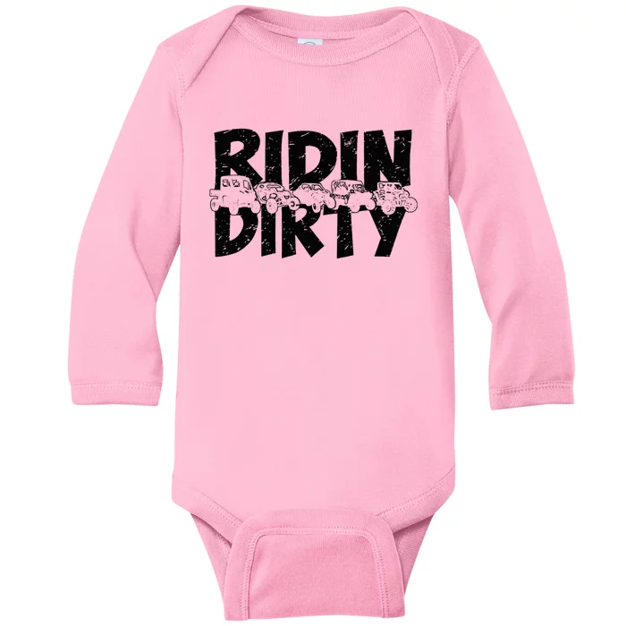 Utv Sxs Rider Riding Dirty Atv Offroad Riding Sxs Life Baby Long Sleeve Bodysuit