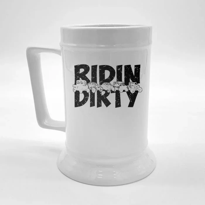 Utv Sxs Rider Riding Dirty Atv Offroad Riding Sxs Life Front & Back Beer Stein