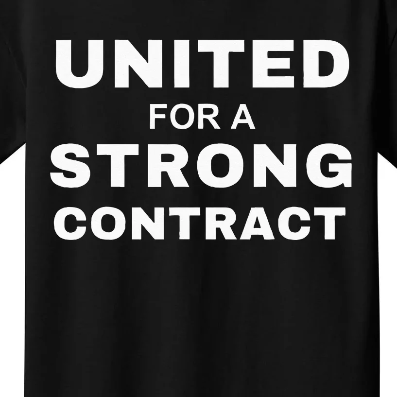 UAW Strike Red United Auto Workers Picket Sign Kids T-Shirt