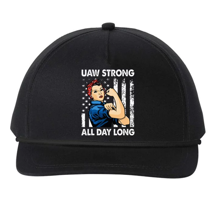 UAW Strike Red United Auto Workers Picket Sign Snapback Five-Panel Rope Hat