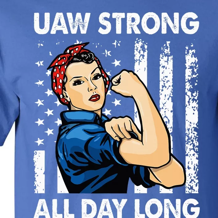 UAW Strike Red United Auto Workers Picket Sign Tall T-Shirt