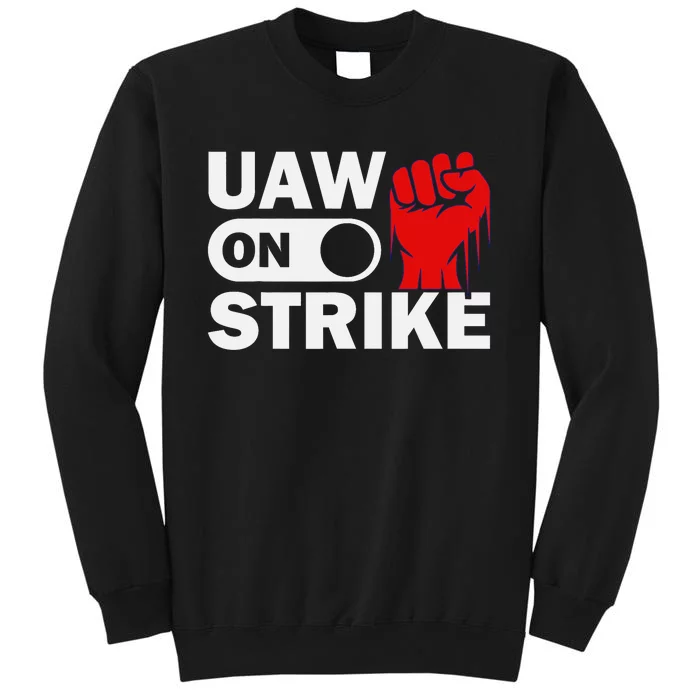 UAW Strike Red United Auto Workers UAW Tall Sweatshirt