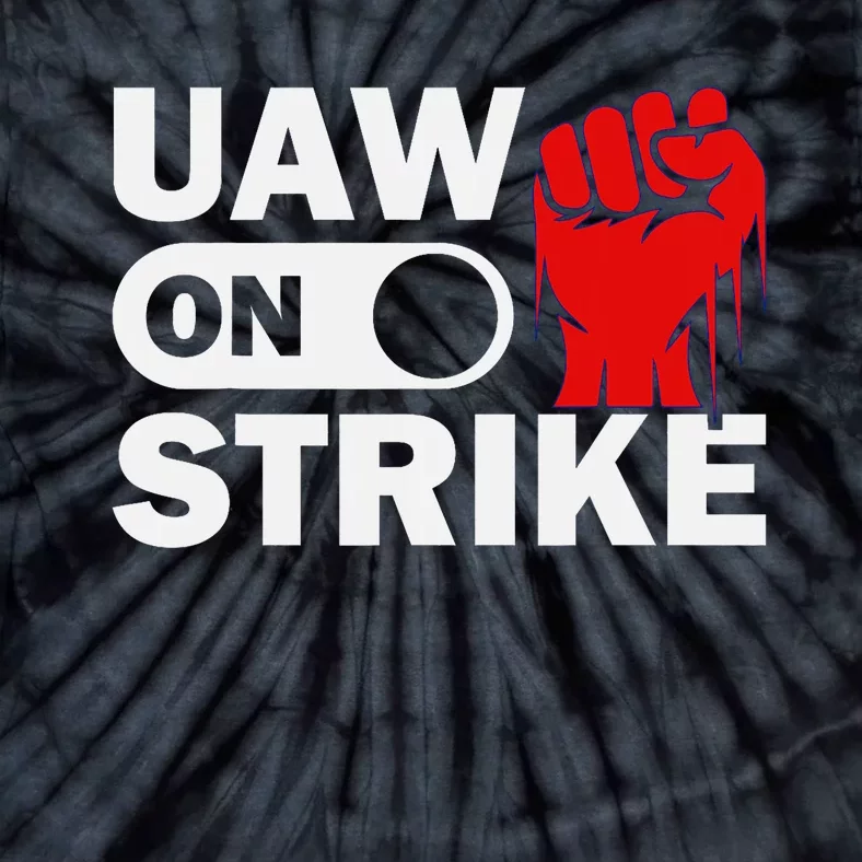 UAW Strike Red United Auto Workers UAW Tie-Dye T-Shirt