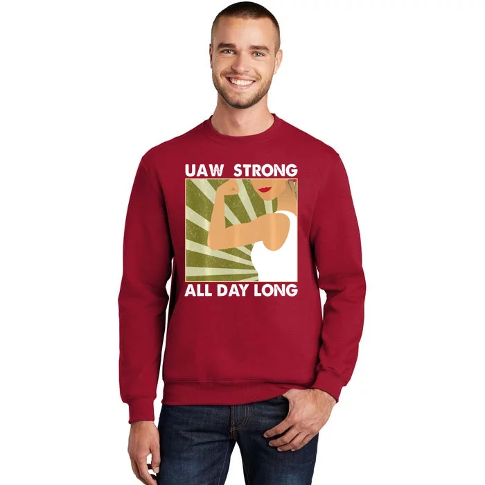 UAW Strike Red T United Auto Workers Union UAW Strong Sweatshirt