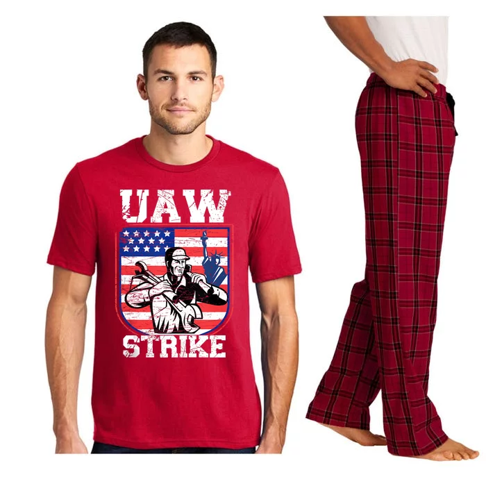 UAW Strike Red United Auto Workers Picket Sign Design Pajama Set