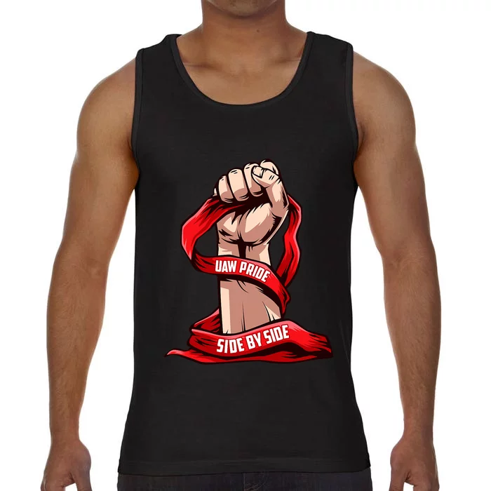 UAW Strike Red United Auto Workers Picket Sign Design Comfort Colors® Tank Top