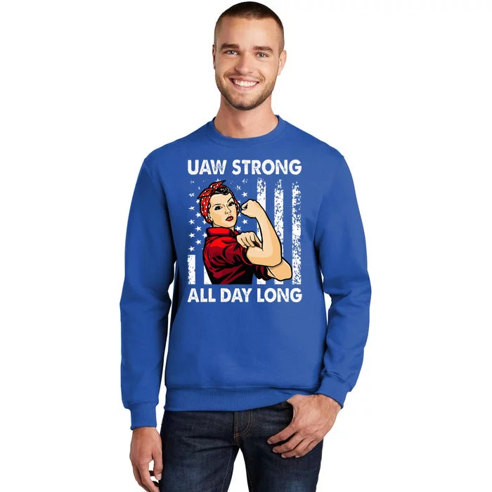 UAW Strike Red United Auto Workers Picket Sign Sweatshirt