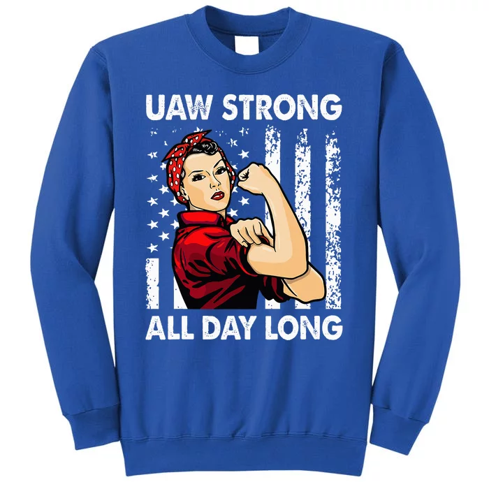 UAW Strike Red United Auto Workers Picket Sign Sweatshirt