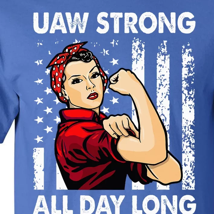 UAW Strike Red United Auto Workers Picket Sign Tall T-Shirt