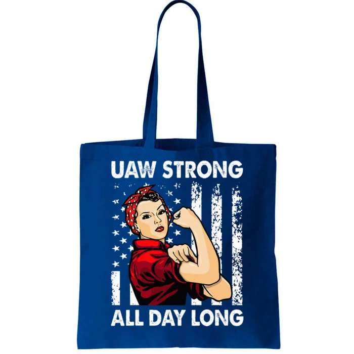 UAW Strike Red United Auto Workers Picket Sign Tote Bag