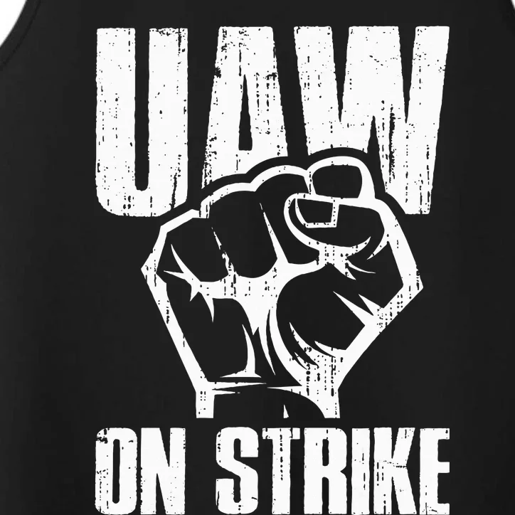 UAW Strike Red United Auto Workers Picket Sign Performance Tank