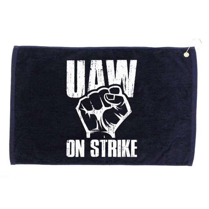 UAW Strike Red United Auto Workers Picket Sign Grommeted Golf Towel