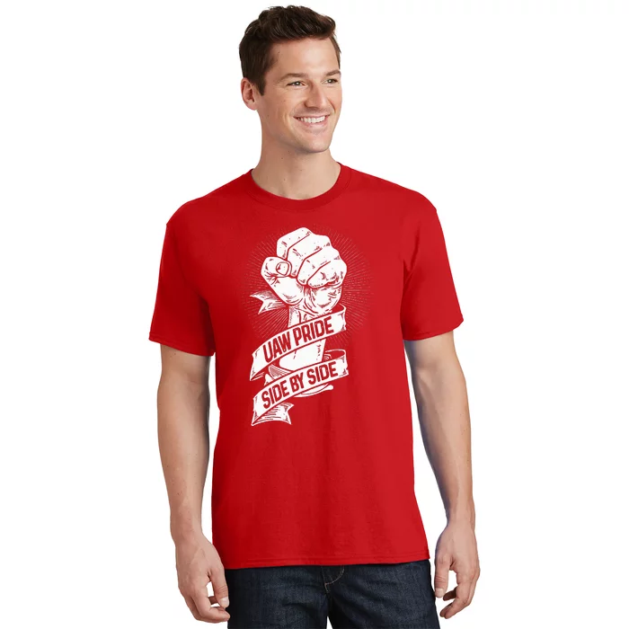 UAW Strike Red United Auto Workers Picket Sign T-Shirt