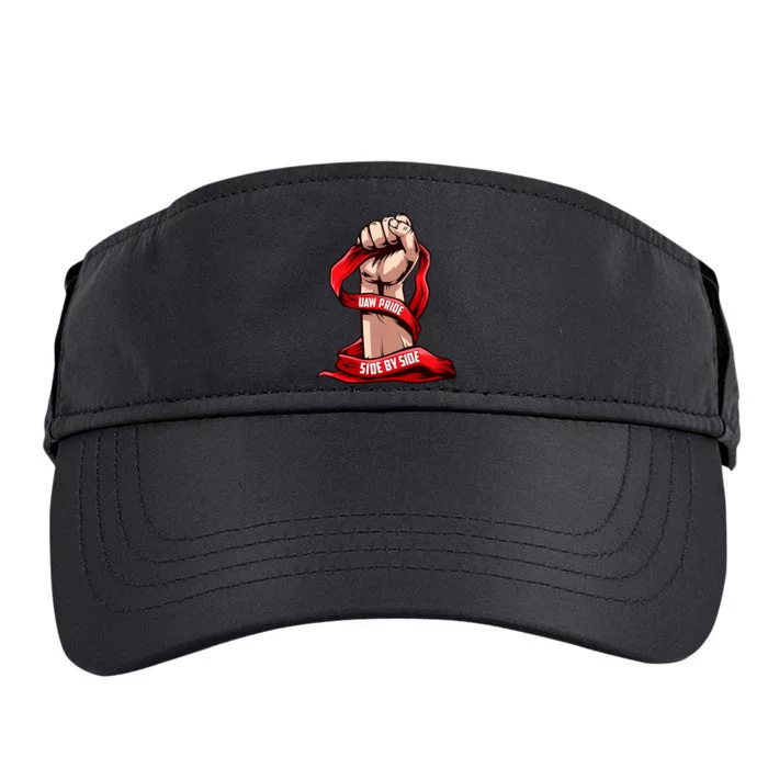 Uaw Strike Red United Adult Drive Performance Visor