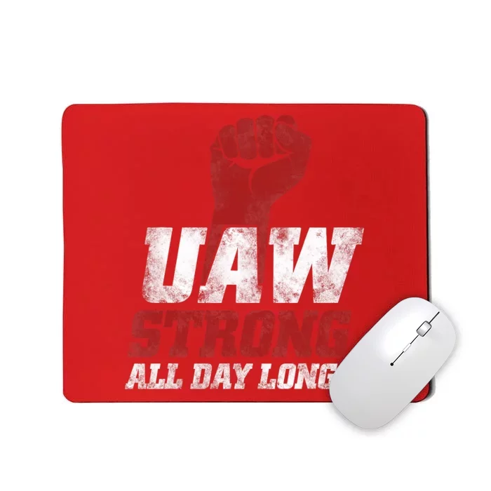 UAW Strike Red Tee_ United Auto Workers Union UAW Strong Trending Design Mousepad