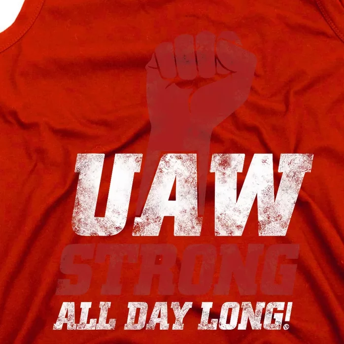 UAW Strike Red Tee_ United Auto Workers Union UAW Strong Trending Design Tank Top