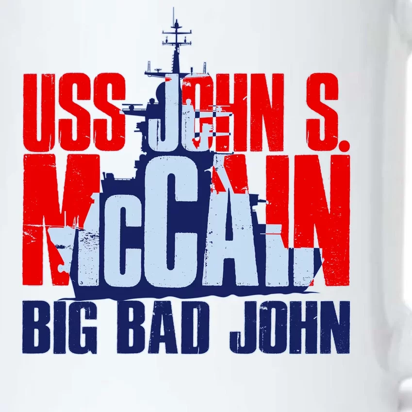 USS John S. McCain Big Bad John Black Color Changing Mug