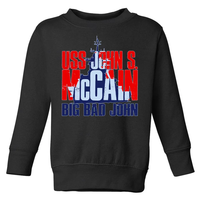 USS John S. McCain Big Bad John Toddler Sweatshirt