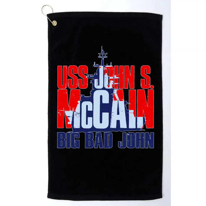 USS John S. McCain Big Bad John Platinum Collection Golf Towel