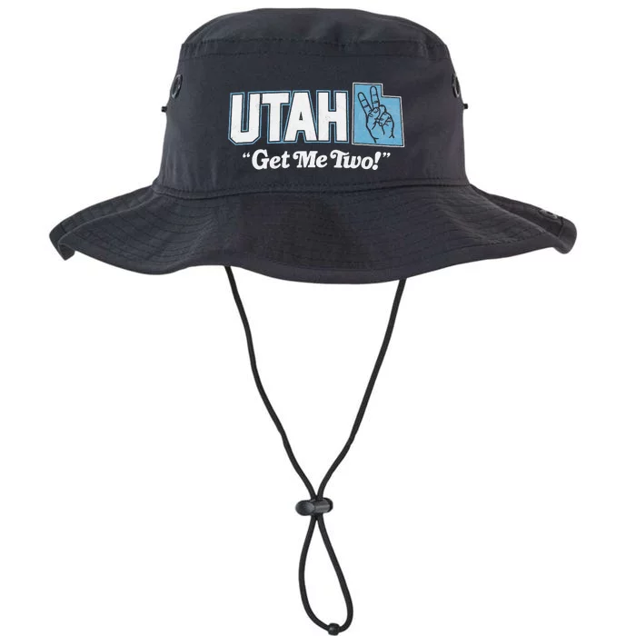 UTAH state slogan get me two finger hand retro 90s action Legacy Cool Fit Booney Bucket Hat