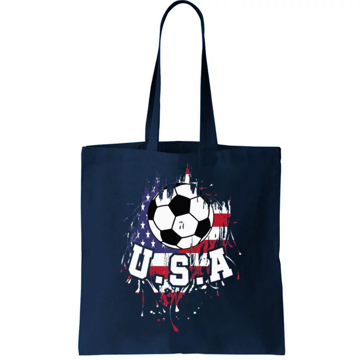 United States Soccer American Football USA Futbol Tote Bag