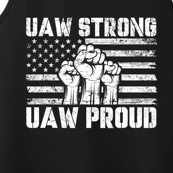 UAW Strong Solidarity UAW Proud Union UAW Laborer Worker Performance Tank