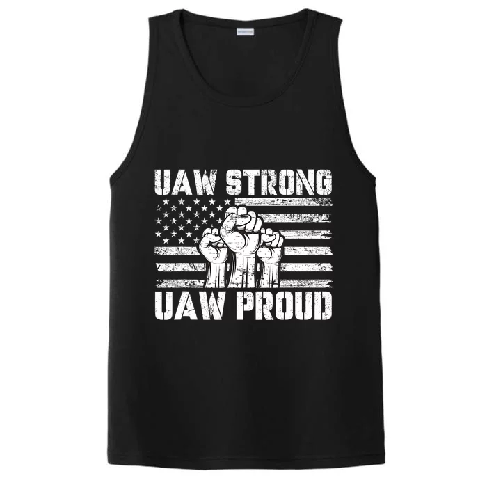 UAW Strong Solidarity UAW Proud Union UAW Laborer Worker Performance Tank