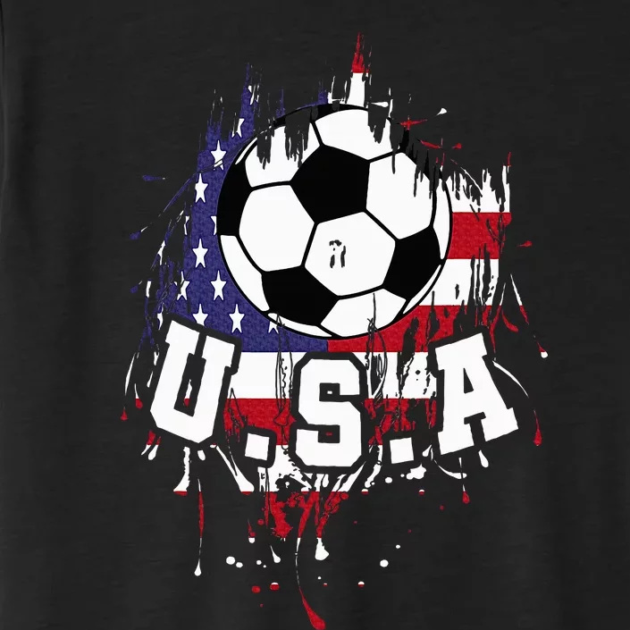 United States Soccer American Football Usa Futbol ChromaSoft Performance T-Shirt