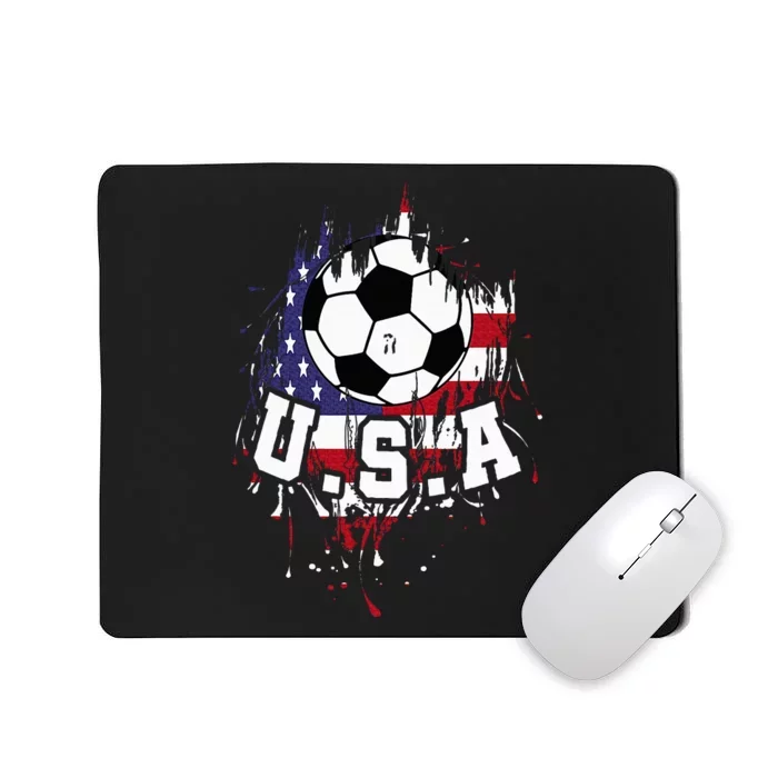 United States Soccer American Football Usa Futbol Mousepad