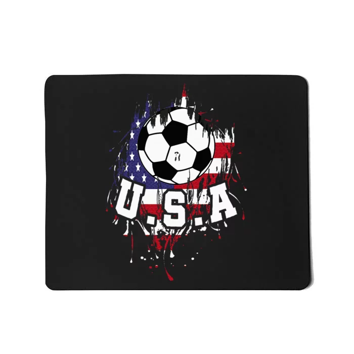 United States Soccer American Football Usa Futbol Mousepad