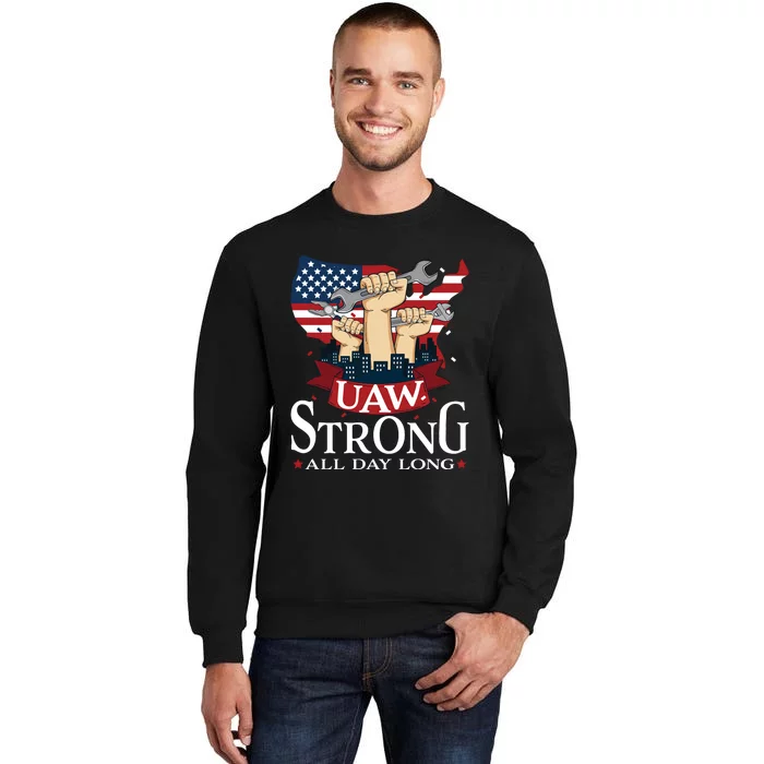 UAW Strong Solidarity UAW Proud Union UAW Laborer Worker Sweatshirt